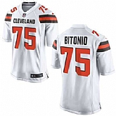 Nike Men & Women & Youth Browns #75 Bitonio White Team Color Game Jersey,baseball caps,new era cap wholesale,wholesale hats